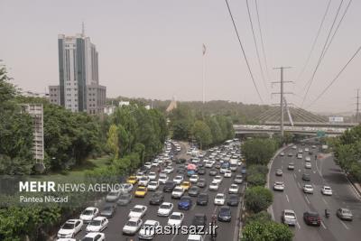 هوای تهران در وضعیت ناسالم برای گروههای حساس