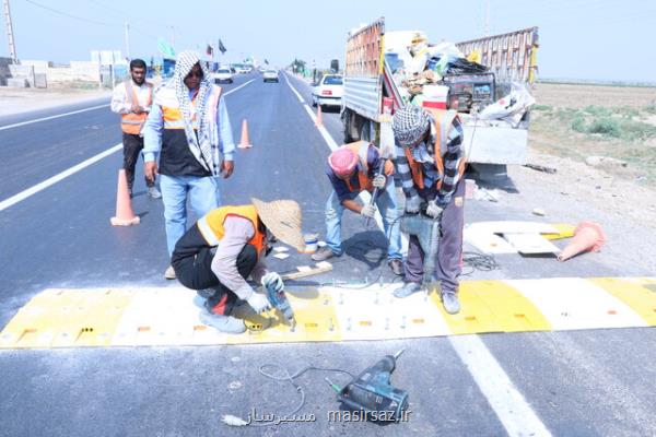 ایمن سازی راه های منتهی به شلمچه و چذابه در آستانه اربعین