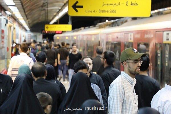 خدمت رسانی مترو تهران به شرکت کنندگان در مراسم خاکسپاری شهدای گمنام