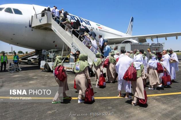 پایان عملیات رفت حجاج با ۳۷۷ پرواز