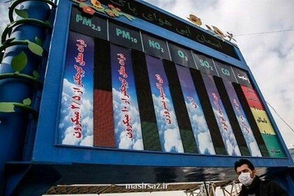 هوای تهران برای گروههای حساس آلوده است
