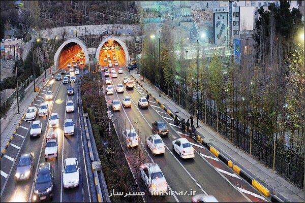 باند جنوبی تونل رسالت و باند شمالی تونل شهدای غزه امشب مسدود می شود