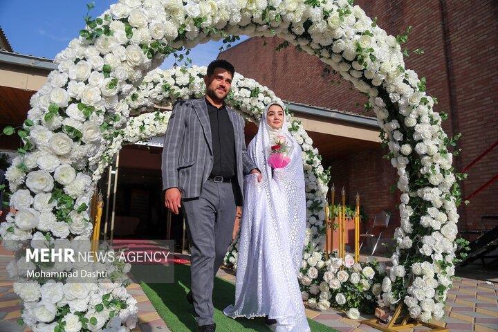 جشن ازدواج و آیین اهدای جهیزیه به ۲۰۰ زوج جوان شهر تهران