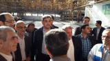بازدید حناچی از كارخانه واگن سازی تهران