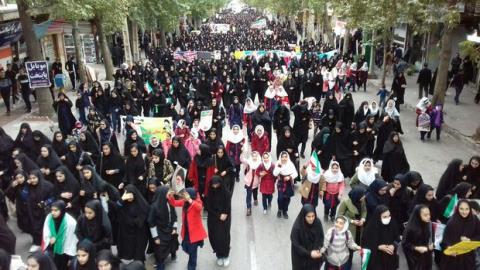 آماده سازی مسیر راهپیمایی۱۳ آبان از دانشگاه تهران تا لانه جاسوسی